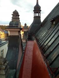 ČS Turnov - atypická oprava žlabů