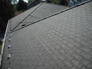 Očištění střechy poškozené mechy, aplikace fungicidu